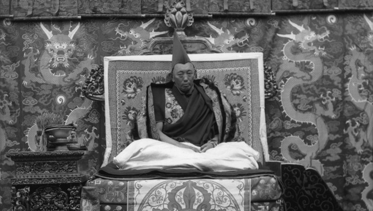El 13er Dalái Lama Thubten Gyatso en Lhasa, Tibet (Foto cortesía Colonel Leslie Weir/Tibet Images)