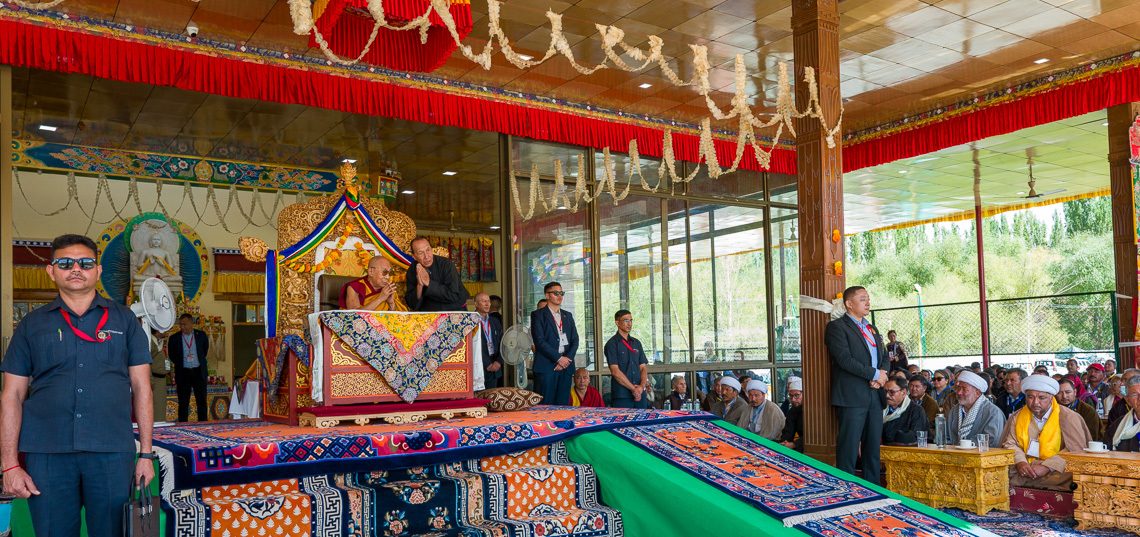 Recepción en honor de Su Santidad en Leh, Ladakh