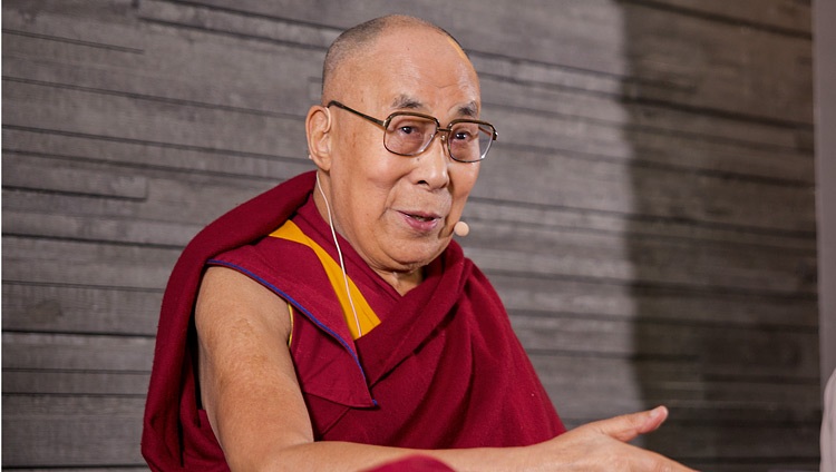 Su Santidad el Dalái Lama durante su reunión con miembros de la prensa en Malmö, Suecia, el 12 de septiembre de 2018. Foto de Malin Kihlström/IM
