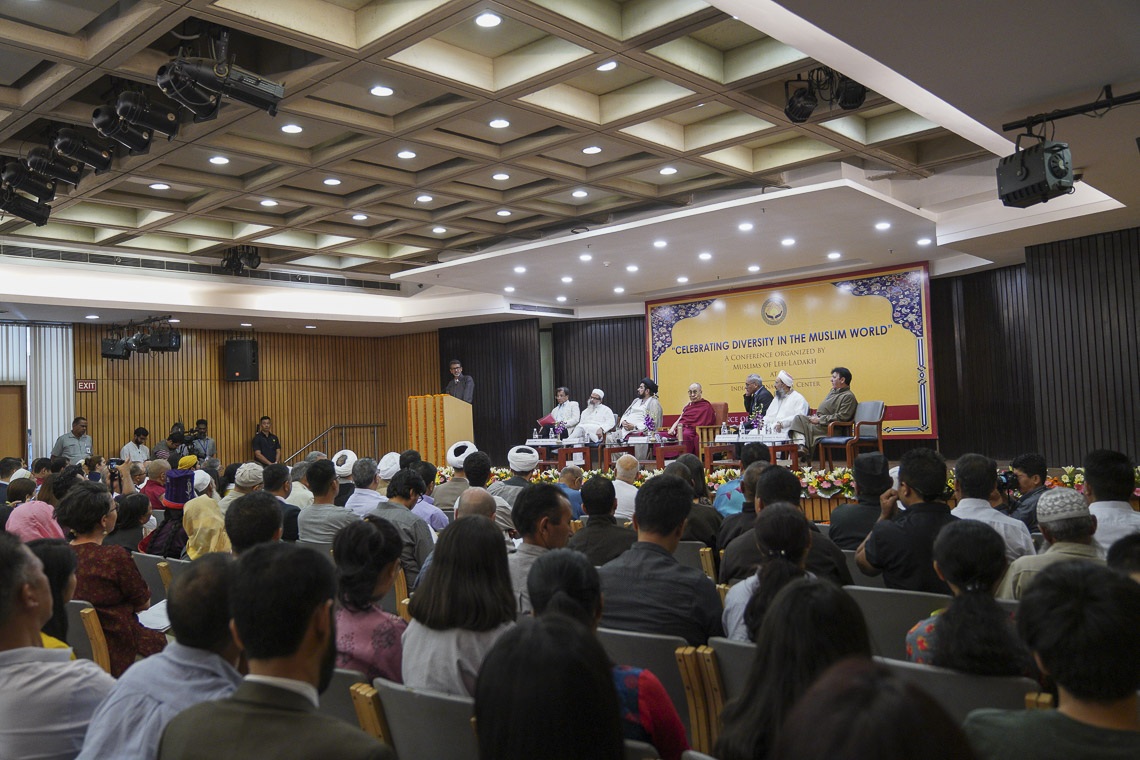 Ashraf Ali Barcha del Anjuman Imamia Leh en la conferencia sobre «Celebrar la diversidad en el mundo musulmán» en el Centro Internacional de la India en Nueva Delhi, India, el 15 de junio de 2019. Foto de Tenzin Choejor