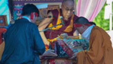 Ceremonia del año del mono Tse-chu observada en Tso-pema