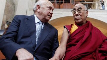 Condolencias a la familia de FW de Klerk