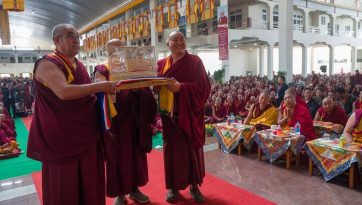 Celebraciones del Ganden Ngamchö en el monasterio de Drepung