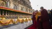 Peregrinación al templo de Mahabodhi en Bodhgaya